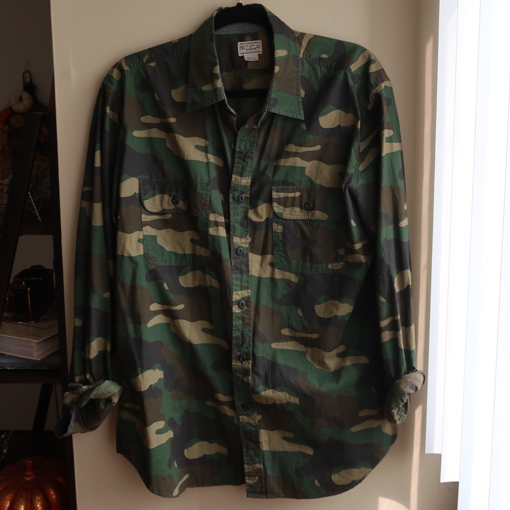 Camo Button Down Shirt